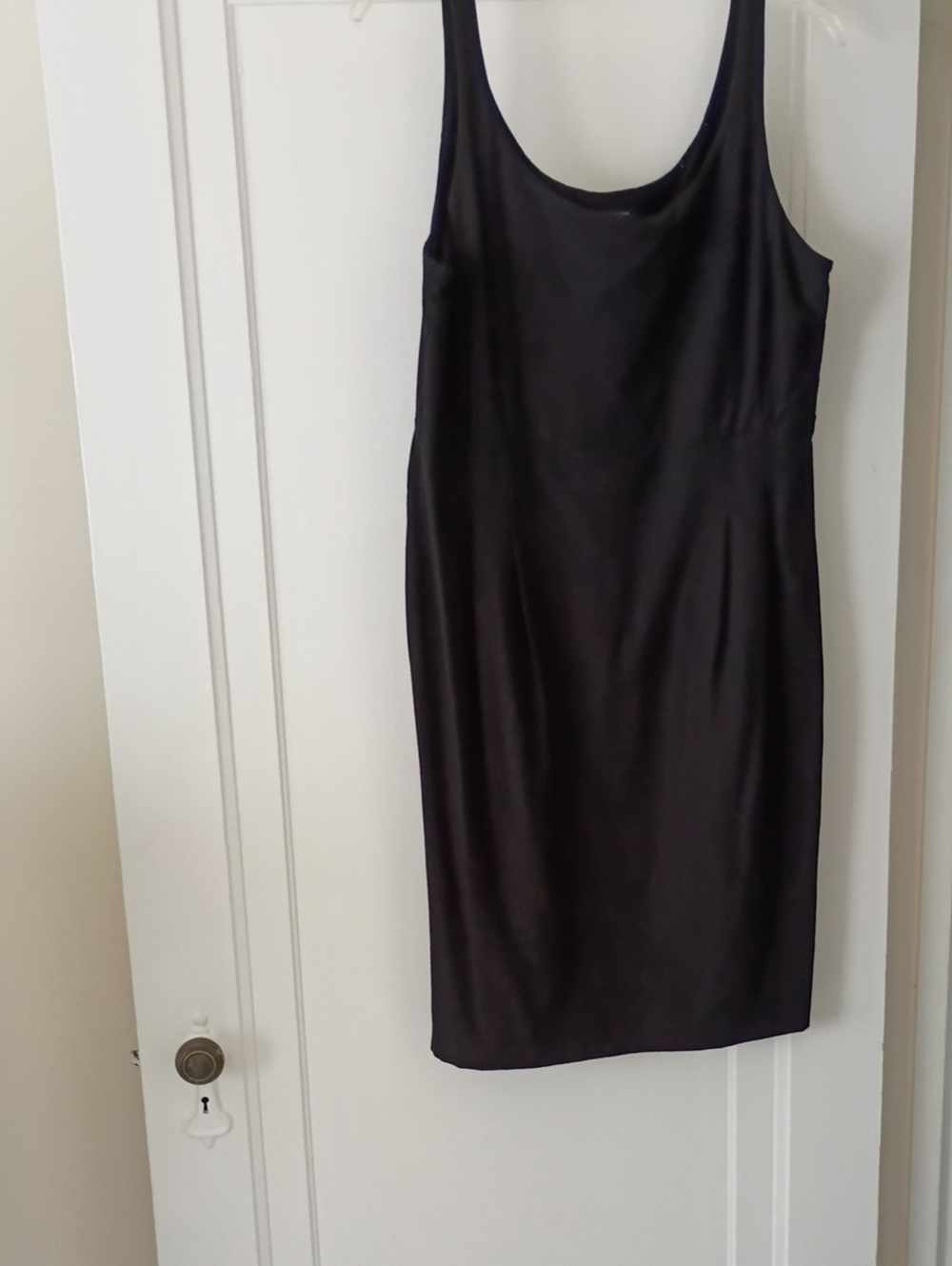 Eileen Fisher Black Scoop-Neck Midi Tank Dress